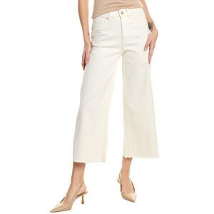NWT…Dl1961 Womens  Hepburn Petite High-Rise Eggshell Wide Leg Jean